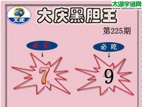 大庆黑胆王图16225期