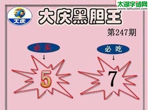 大庆黑胆王图16247期