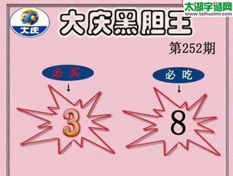 大庆黑胆王图16252期