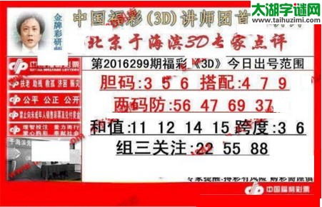 于海滨专家点评16299期