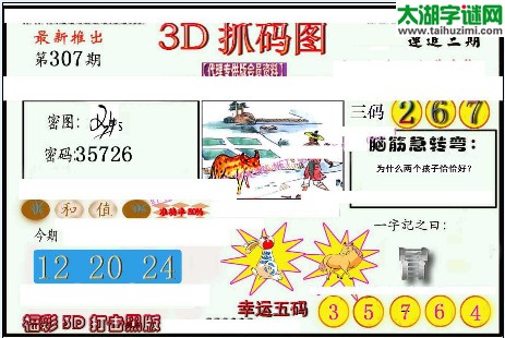 3d307期：红五3d图库总汇（幸运五码）