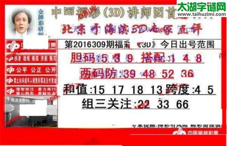 于海滨专家点评16309期