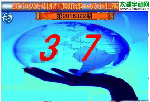 天宇图谜第2016322期胆码图