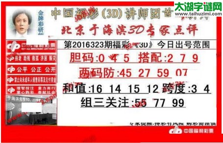 于海滨专家点评16323期