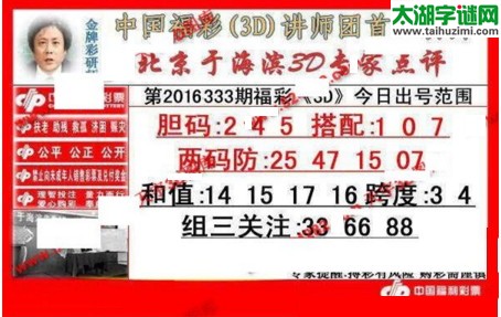 于海滨专家点评16333期