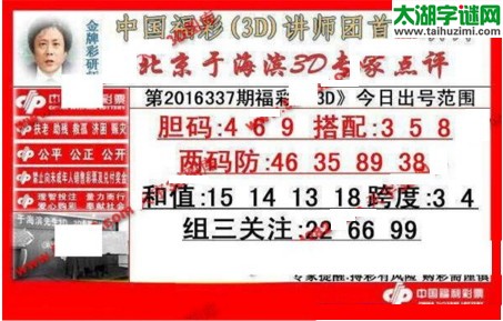 于海滨专家点评16337期