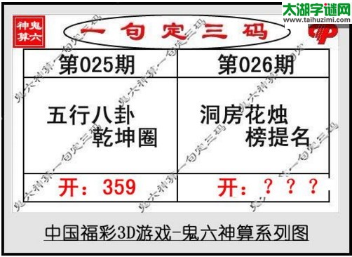 鬼六神算胆码图-17026期