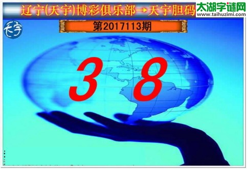 3d113期：天宇一句定三码+胆码图