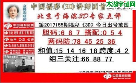 于海滨专家点评17155期