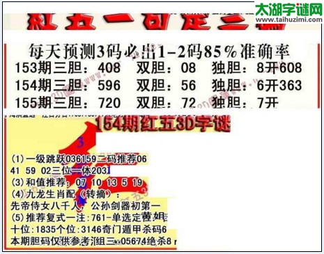 福彩3d红五藏宝图17155期