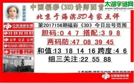 于海滨专家点评17156期