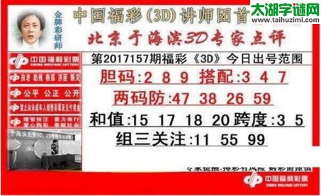 于海滨专家点评17157期