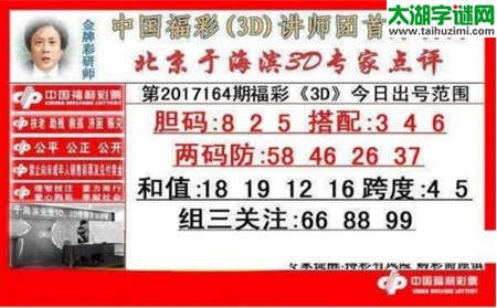 于海滨专家点评17164期