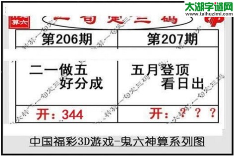 鬼六神算胆码图-17207期