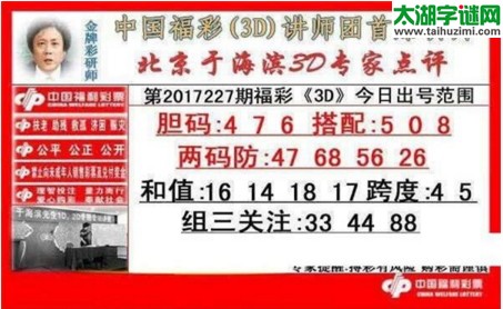 于海滨专家点评17227期