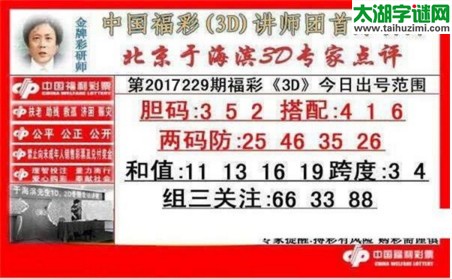 于海滨专家点评17229期