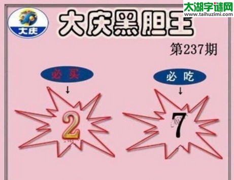 大庆黑胆王图17237期