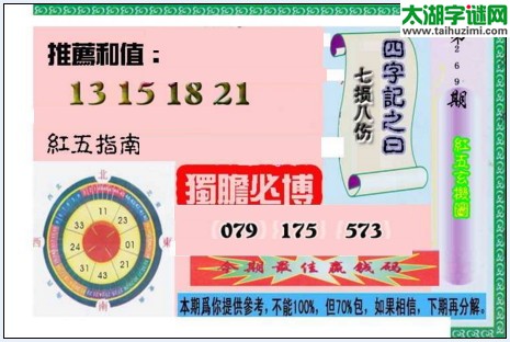 3d269期：红五图库总汇（一句定三码）