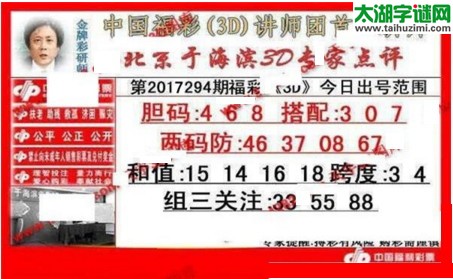 于海滨专家点评17294期