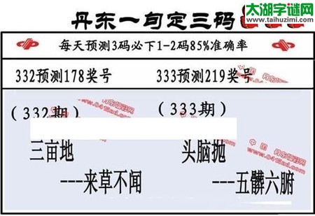 福彩3d第17333期山东真诀