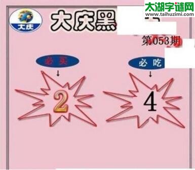 3d053期：大庆黑胆王全图+一语真言