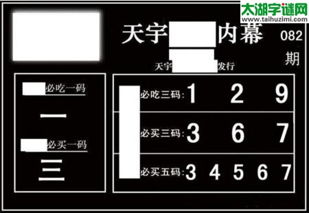 3d082期：天宇一句定三码+胆码图