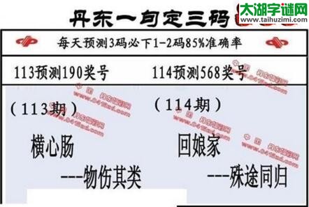 福彩3d第18114期山东真诀