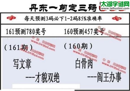 福彩3d第18161期山东真诀