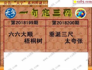 3d200期：天宇一句定三码+胆码图