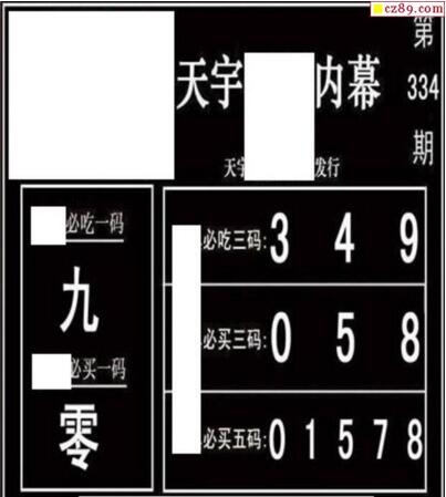 3d334期：天宇一句定三码+胆码图