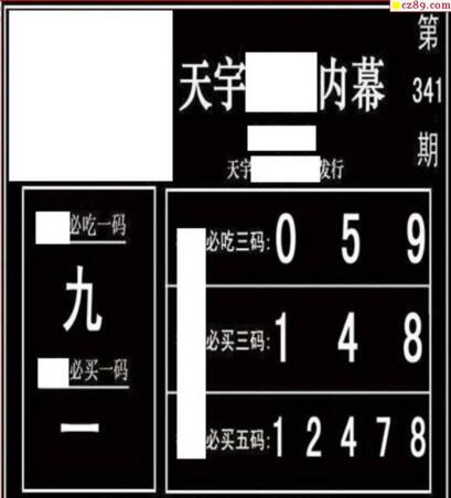 3d341期：天宇一句定三码+胆码图